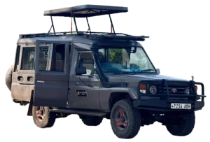 Adventure Kaskazini 4x4 safari vehicle on the road